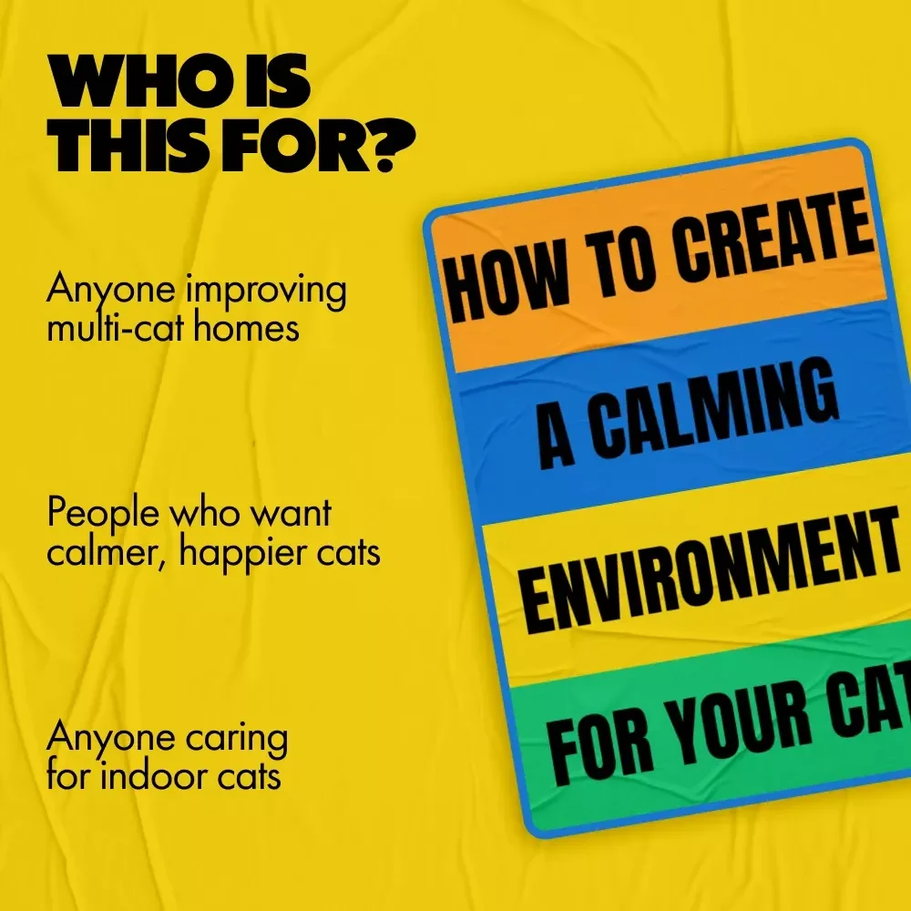 How to Create a Calming Environment for Your Cat | Cat Calming Environment Setup eBook | Stress-Free Home Guide for Happy Cats