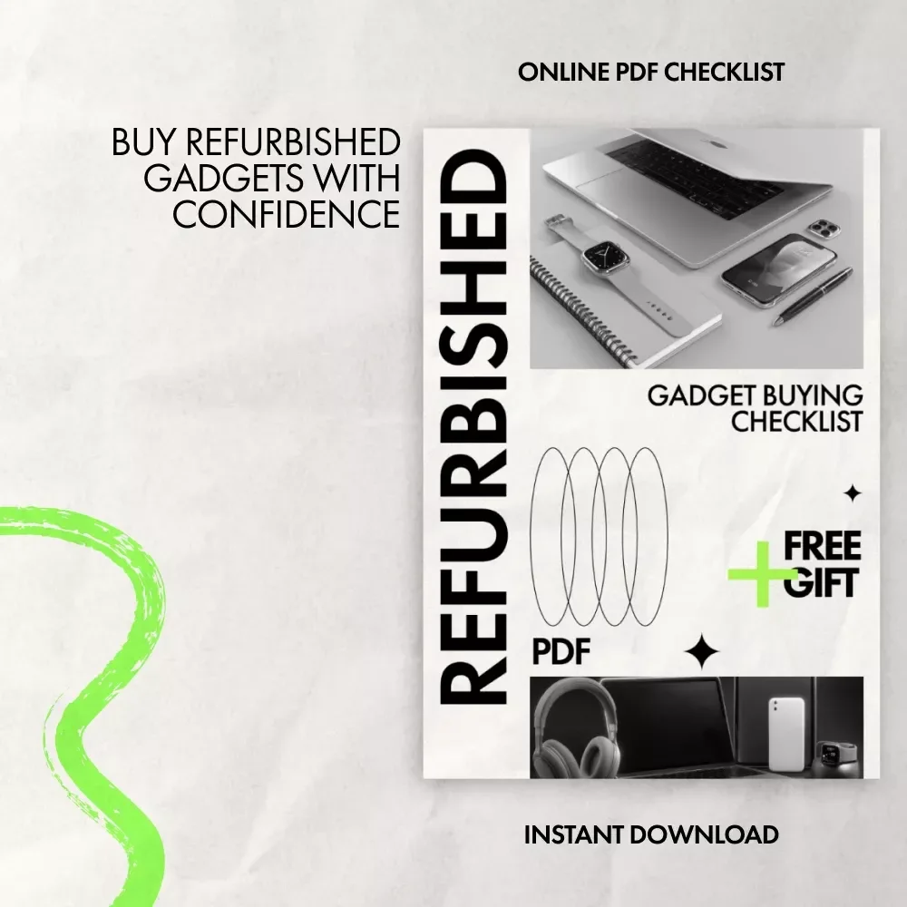 Refurbished Gadget Buying Checklist | Smart Digital Checklist Guide for What to Ask Before Buying Refurbished Gadgets | Instant Download