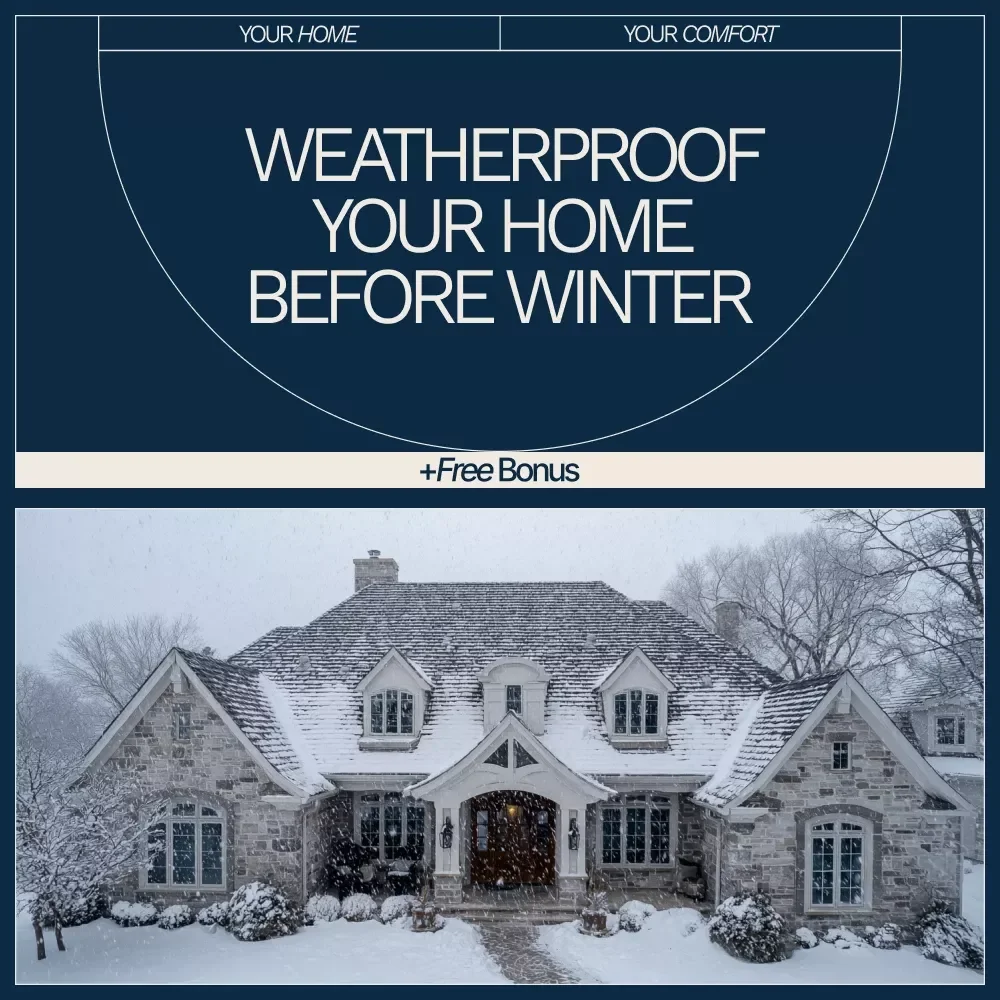 How to Weatherproof Your Home Before Winter | Easy Winter Home Prep Checklist | Energy-Saving Digital Download