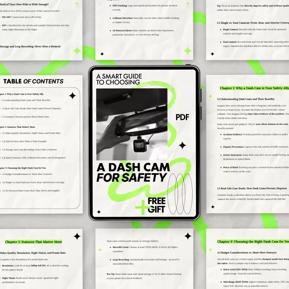 A Smart Guide to Choosing a Dash Cam for Safety – Digital Guide on How to Choose a Dash Cam for Safety, Smart Driving & AI Dash Cam Features