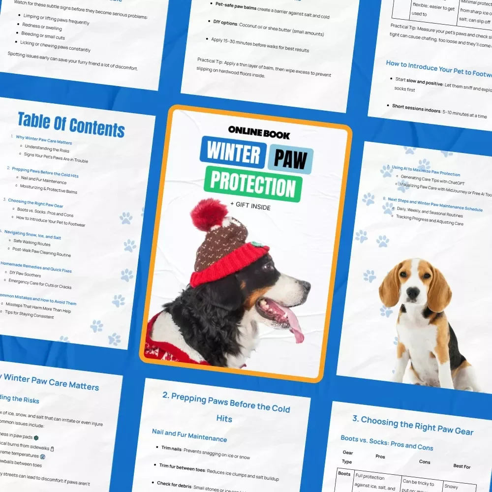 Winter Paw Protection – Practical Winter Paw Protection Tips ebook for Dogs & Cats | Cold Weather Paw Care Guide