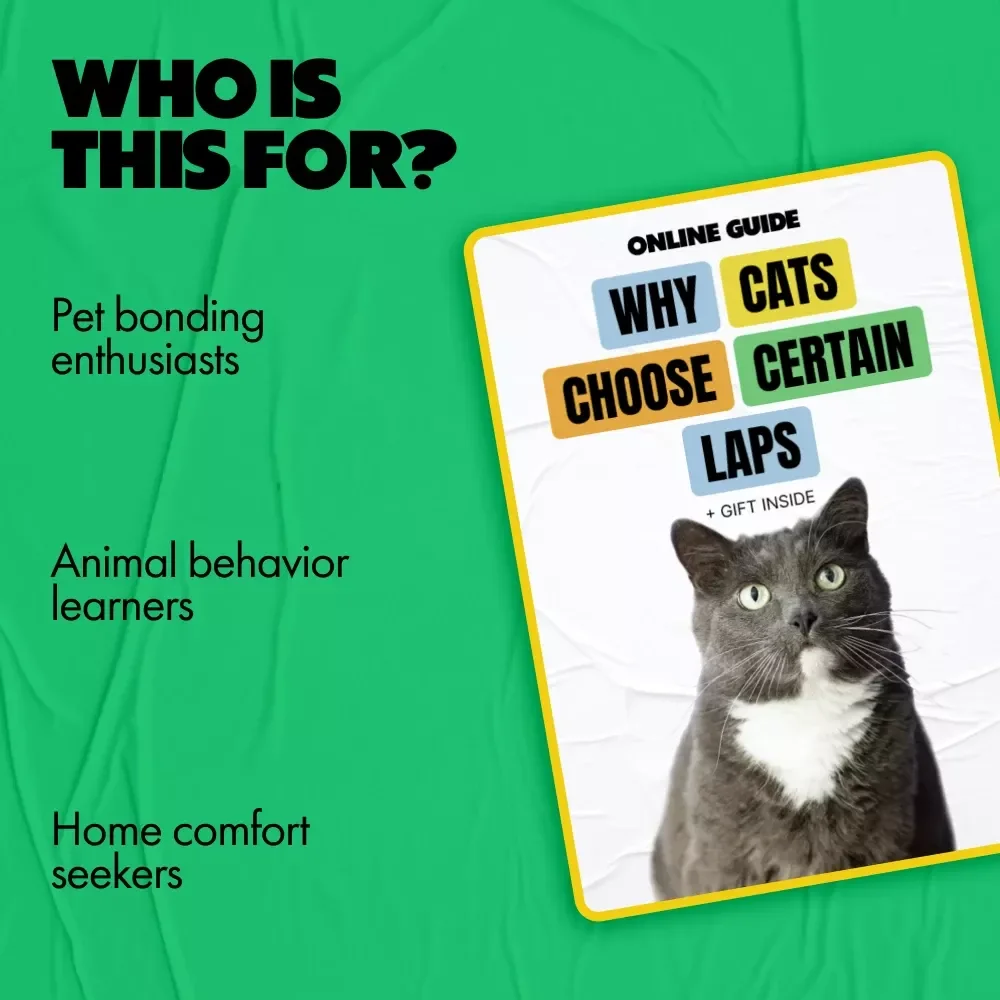 Why Cats Choose Certain Laps – A Cozy Cat Behavior Guide | Cat Lap Preference Explained | Digital Download for Curious Cat Parents