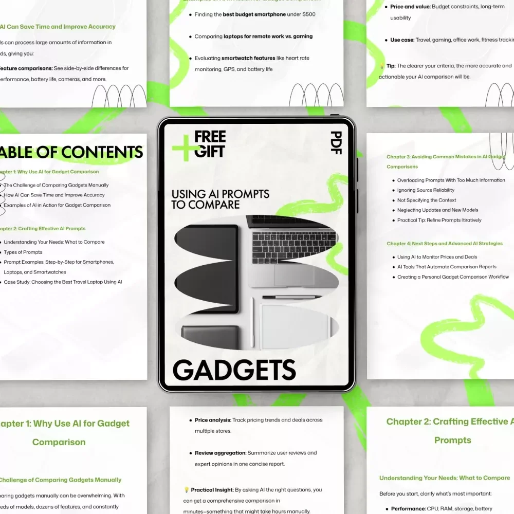 Using AI Prompts to Compare Gadgets – Practical Guide to ai prompts for gadget comparison, Smarter Tech Decisions, Digital Download