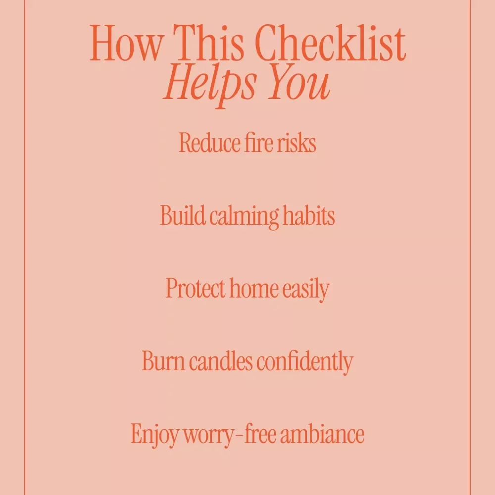 A Calm-First Candle Safety Checklist – Mindful Candle Care, Peaceful Home Rituals, Candle Safety Tips for Relaxation