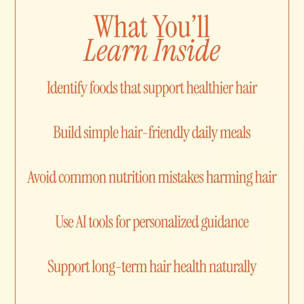 Foods That Fight Hair Loss Naturally – Complete Nutrition Guide to Foods That Prevent Hair Loss, Stronger Hair Growth, Meal Planning & AI Tools
