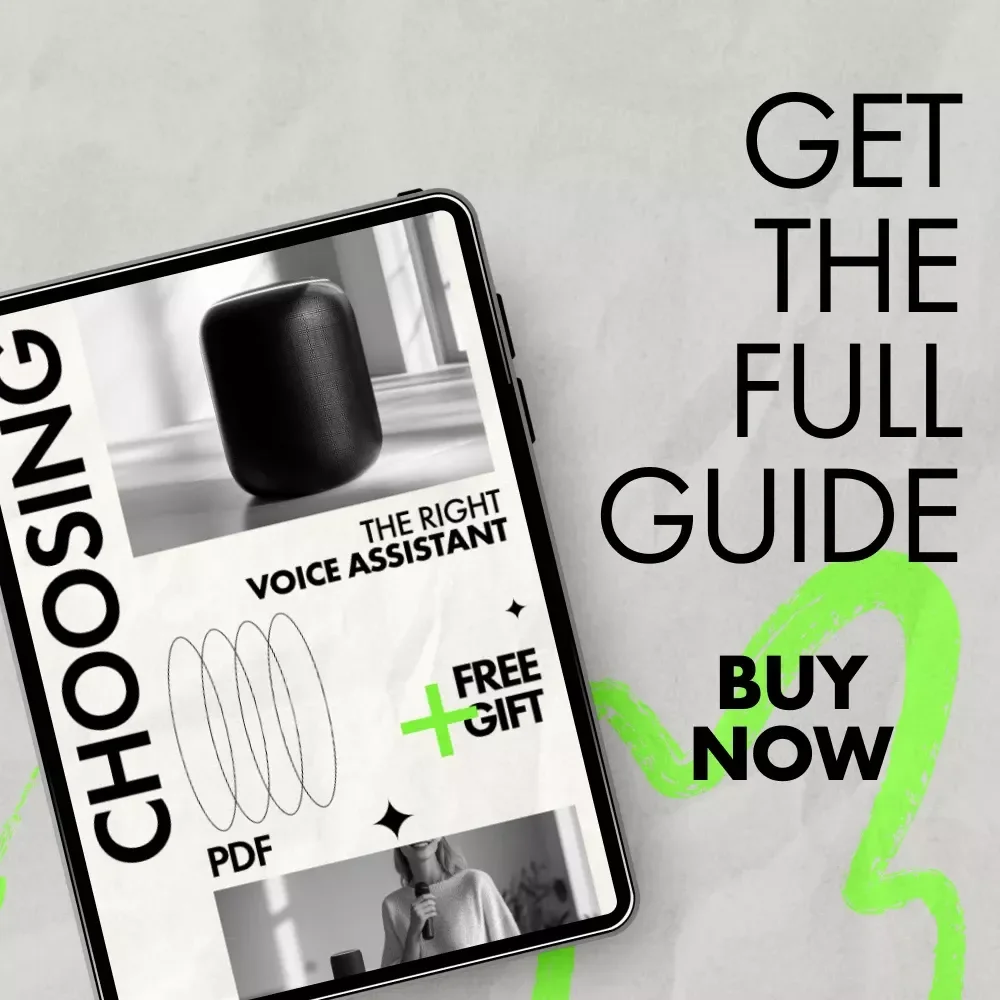 Choosing the Right Voice Assistant | Smart Buyer’s Guide eBook | Voice Assistant Comparison for Home, Work & Lifestyle