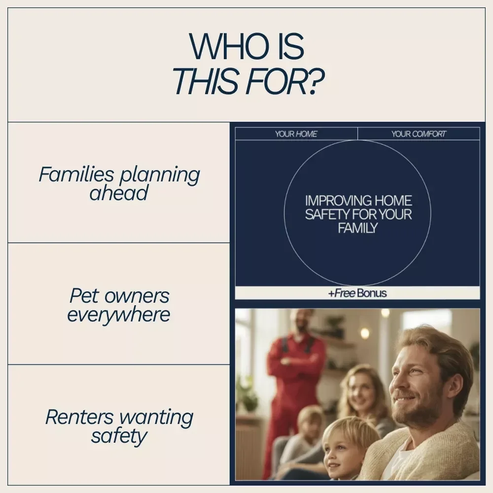 Improving Home Safety for Your Family | Practical Ebook Guide on how to improve home safety for family, Childproofing, Emergency Prep & Smart Home Security