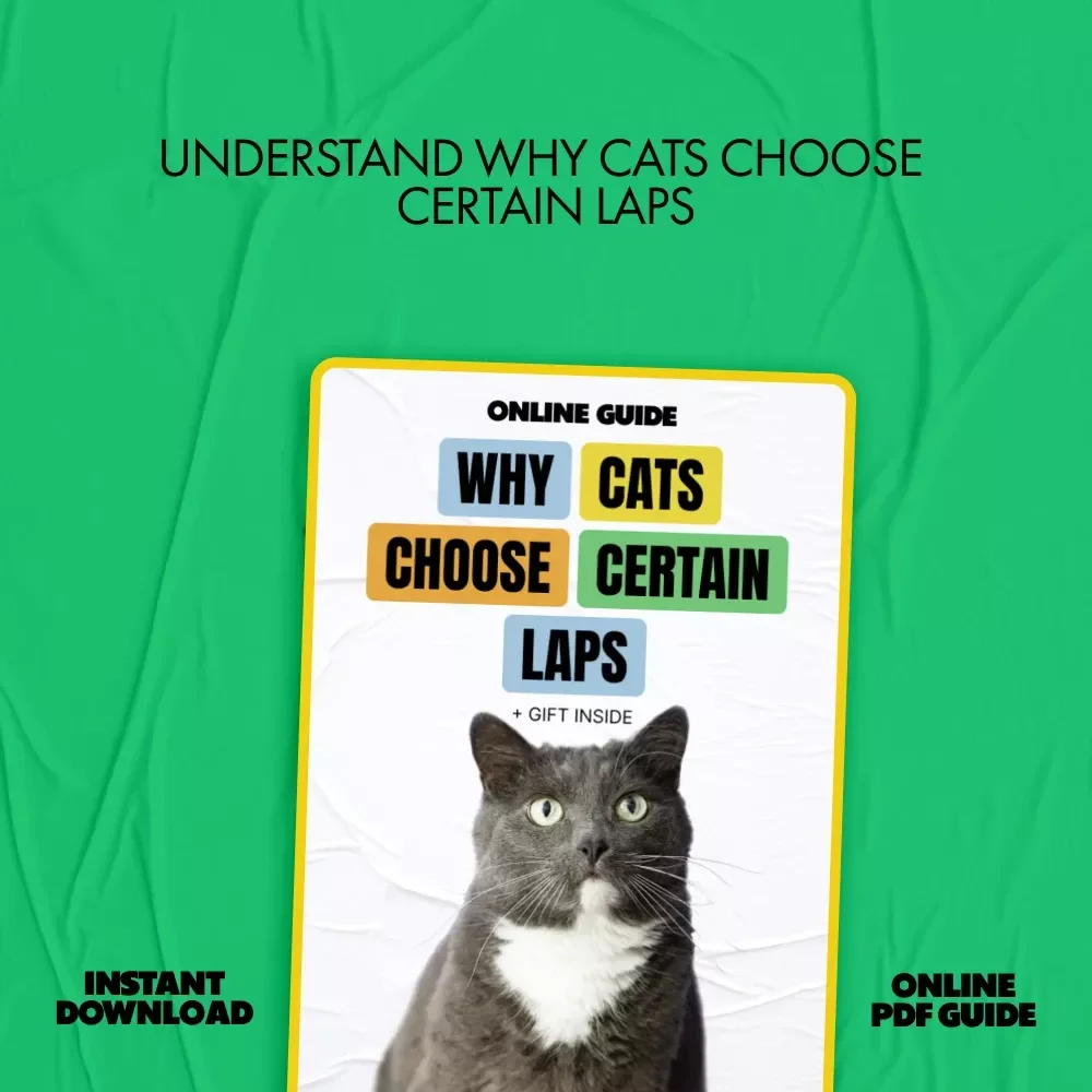 Why Cats Choose Certain Laps – A Cozy Cat Behavior Guide | Cat Lap Preference Explained | Digital Download for Curious Cat Parents