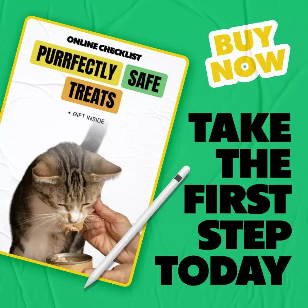 Purrfectly Safe Treats | Cat Treats Safety Tips Checklist for Healthy, Happy Cats | Digital Download