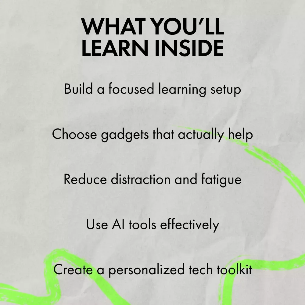 Smart Gear for Smarter Learning | Digital Guide to the Best Gadgets for Online Learning, Study Setup & Productivity Tools
