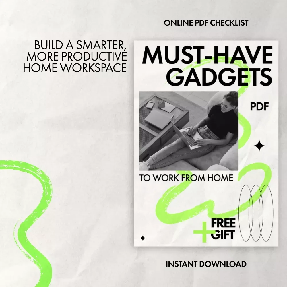 Must-Have Gadgets to Work From Home Checklist | Ultimate Digital Download for Remote Work Setup | what gadgets do i need to work from home