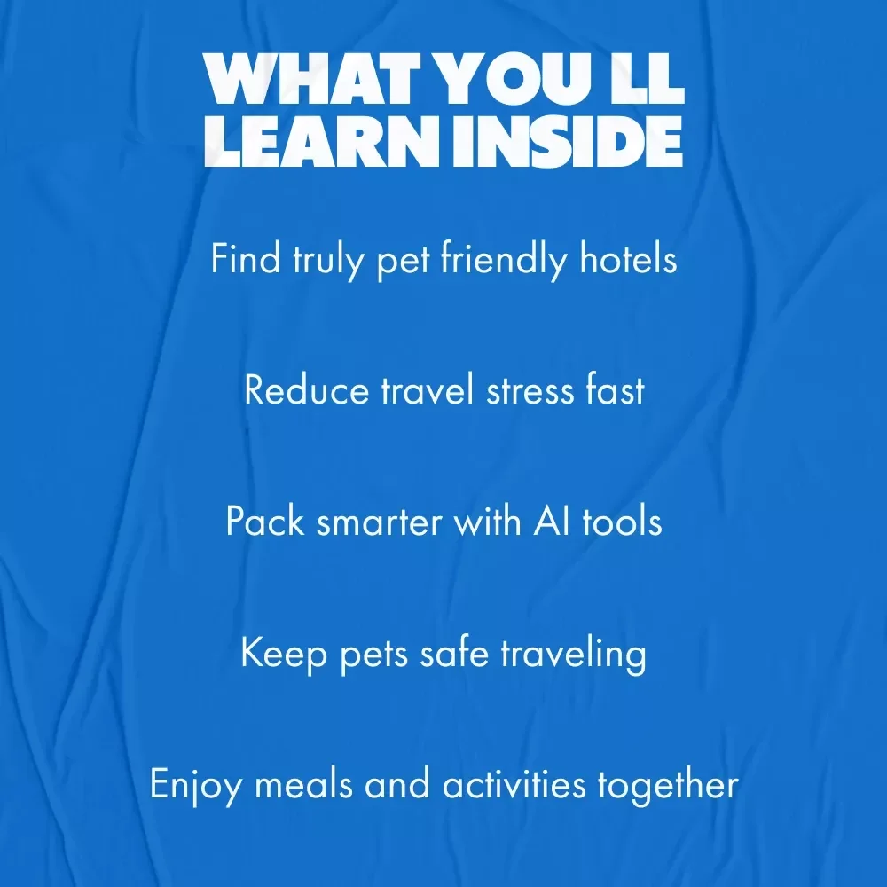 Smart Tips for Traveling with Pets | Essential Hotel Travel Pet Tips eBook for Stress-Free Pet-Friendly Trips