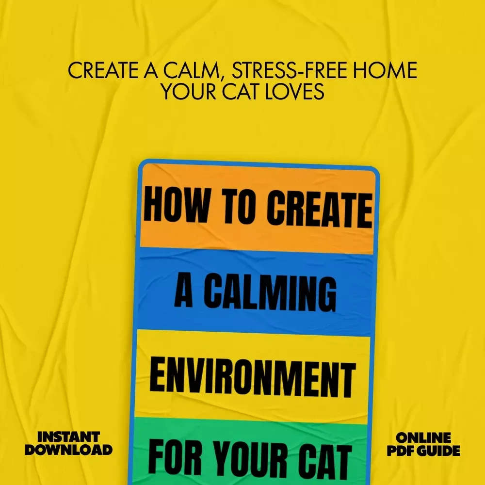 How to Create a Calming Environment for Your Cat | Cat Calming Environment Setup eBook | Stress-Free Home Guide for Happy Cats