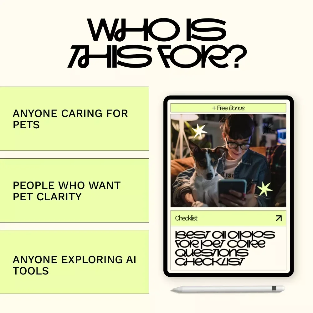 Best AI Apps for Pet Care Questions Checklist – Smart Digital Guide for Pet Owners Using the Best AI Apps for Pet Care Questions