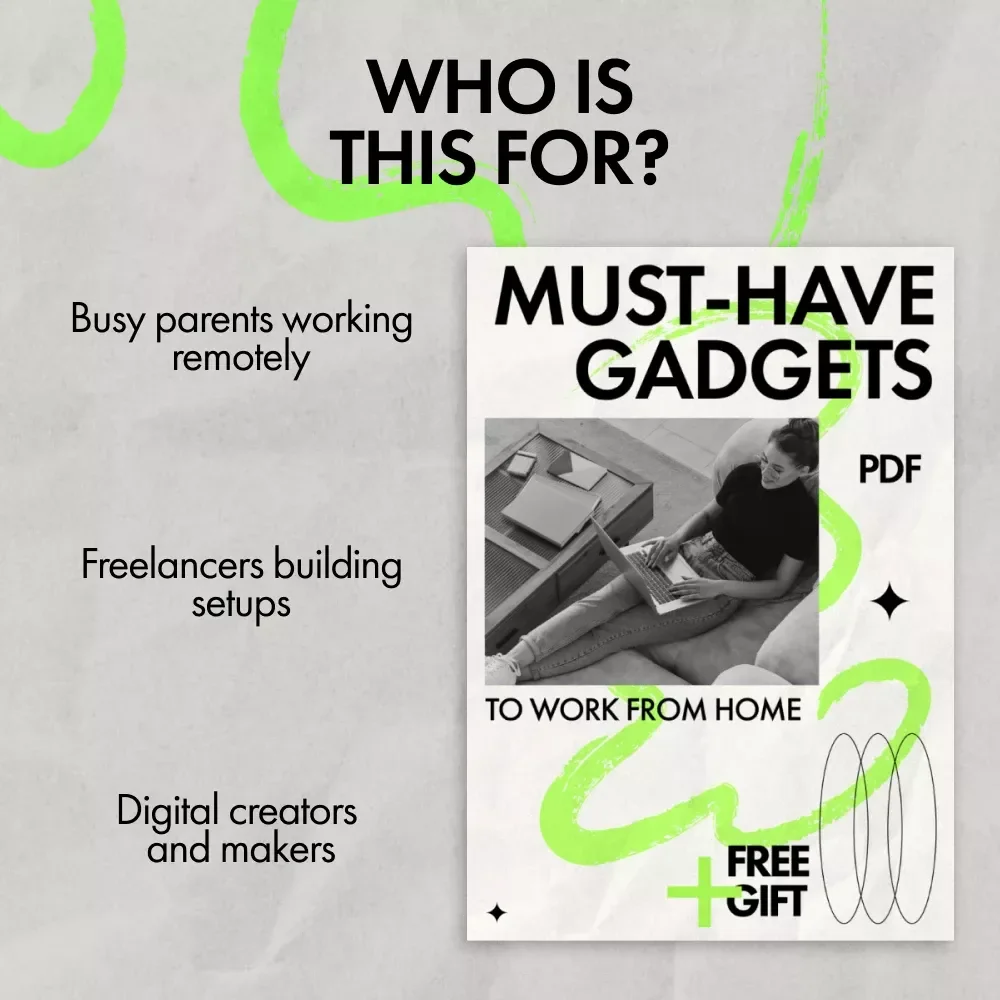 Must-Have Gadgets to Work From Home Checklist | Ultimate Digital Download for Remote Work Setup | what gadgets do i need to work from home