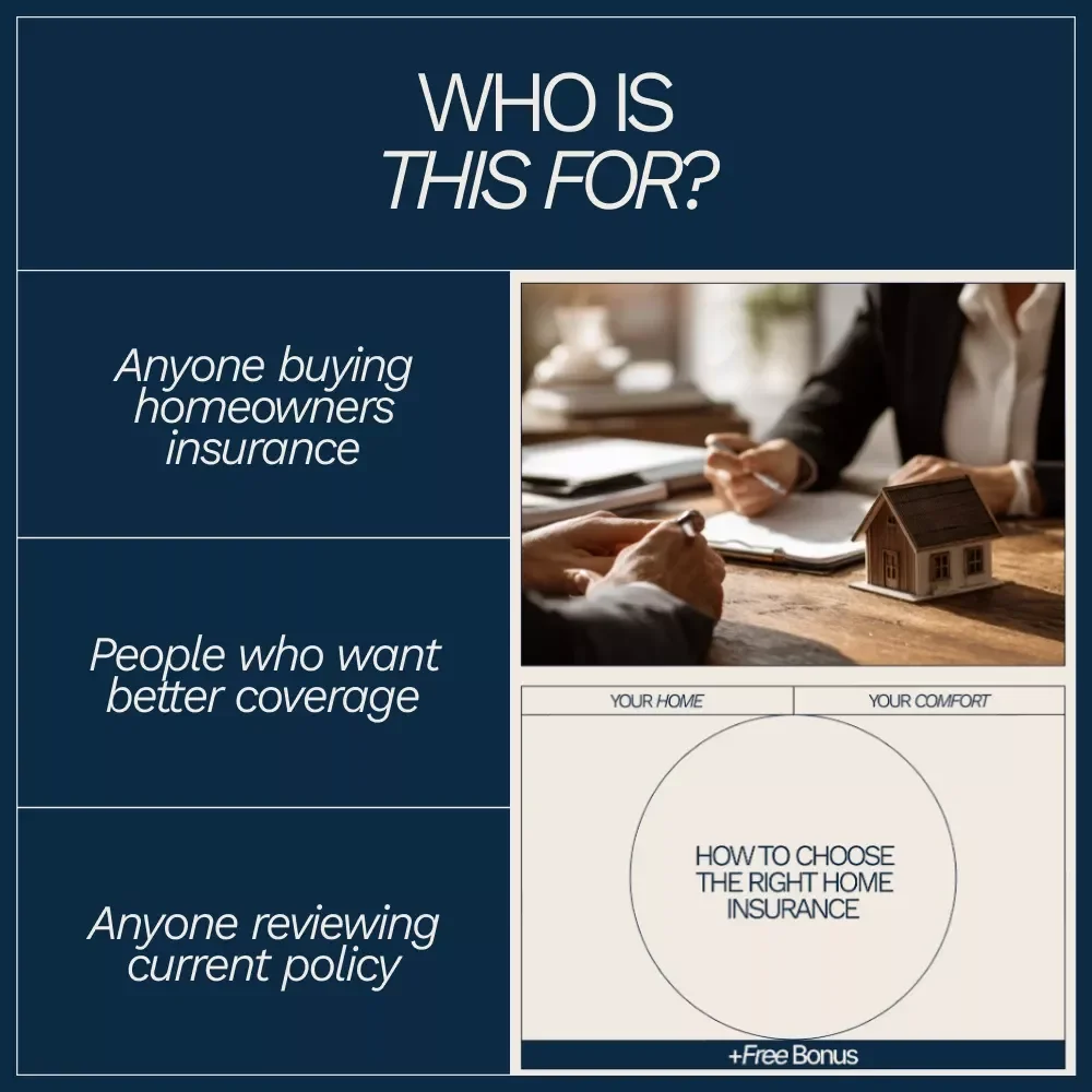 How to Choose the Right Home Insurance Checklist | Smart Homeowners Guide | how to choose right home insurance