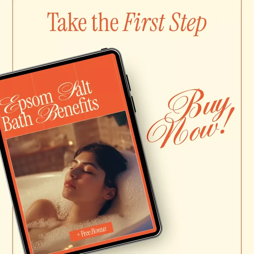 Epsom Salt Bath Benefits Checklist | Printable Self-Care Routine for Relaxation, Muscle Soothing & Wellness | Digital Download