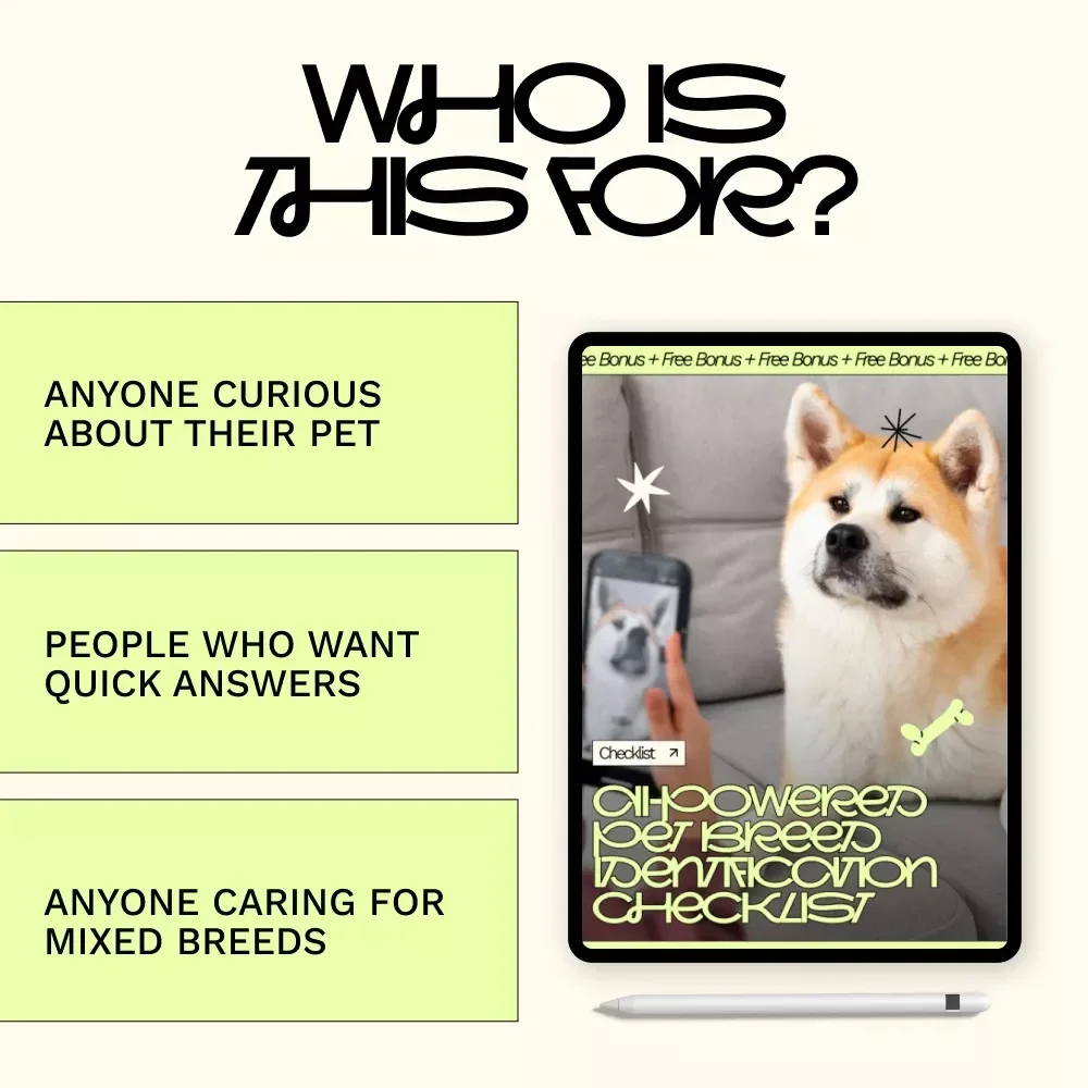 AI-Powered Pet Breed Identification Checklist – Easy Digital Download, Smart AI Guide for Pet Parents, ai for pet breed identification help
