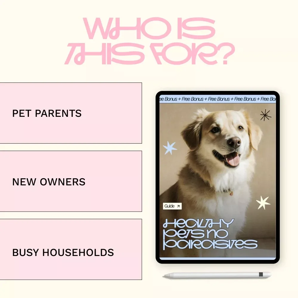 Healthy Pets No Parasites – A Practical Guide to the Best Flea and Tick Prevention for Dogs & Cats | Simple Routines, Natural Options & Smart AI Tools