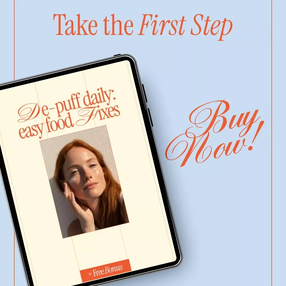 De-Puff Daily: Easy Food Fixes | Foods That Reduce Puffiness Checklist | Digital Download for Bloating & Facial Puffiness