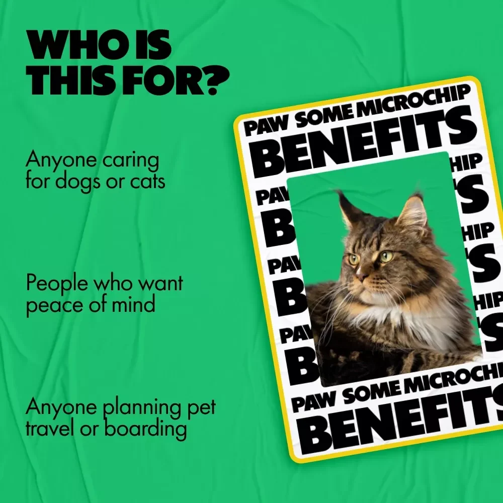 Paw-some Microchip Benefits | Pet Safety Digital Guide TYPE | Smart Checklist for Understanding Microchip Pet Benefits