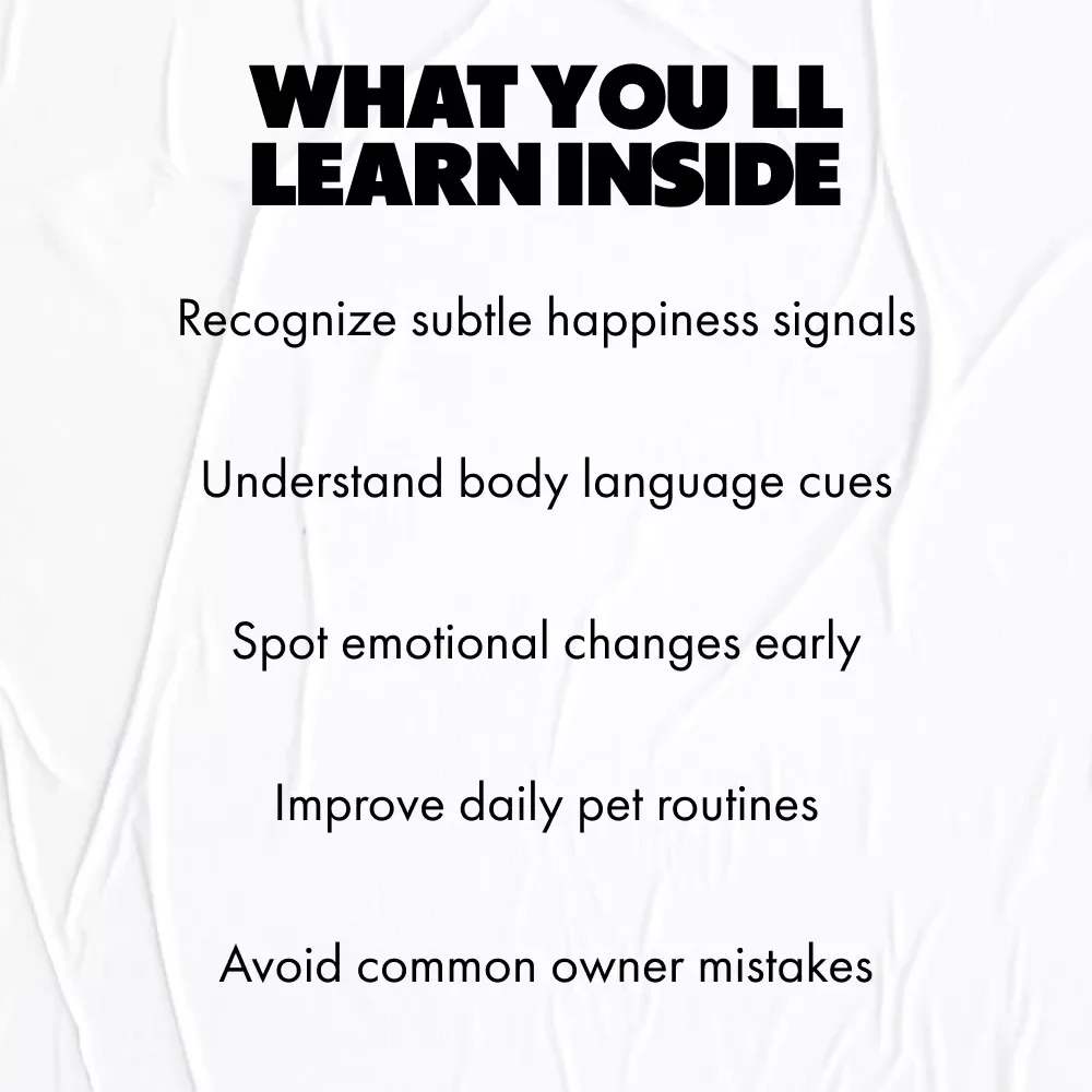 Signs Your Pet Is Living Their Best Day | A Heartfelt Guide on how to tell if my pet is happy | Digital Download for Loving Pet Owners