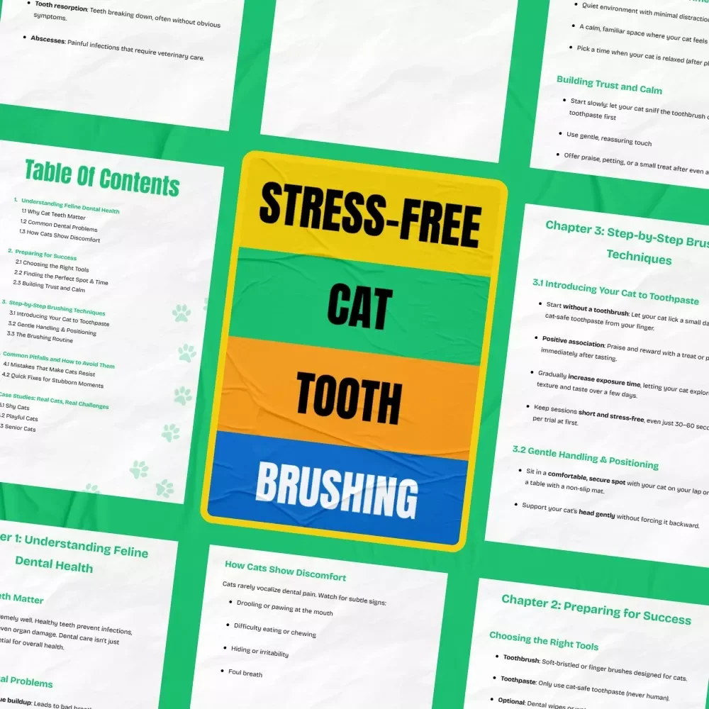 Stress-Free Cat Tooth Brushing: The Ultimate Guide on How to Brush Cat Teeth Without Stress - eBook for Happy, Healthy Felines