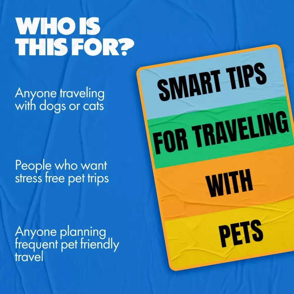 Smart Tips for Traveling with Pets | Essential Hotel Travel Pet Tips eBook for Stress-Free Pet-Friendly Trips
