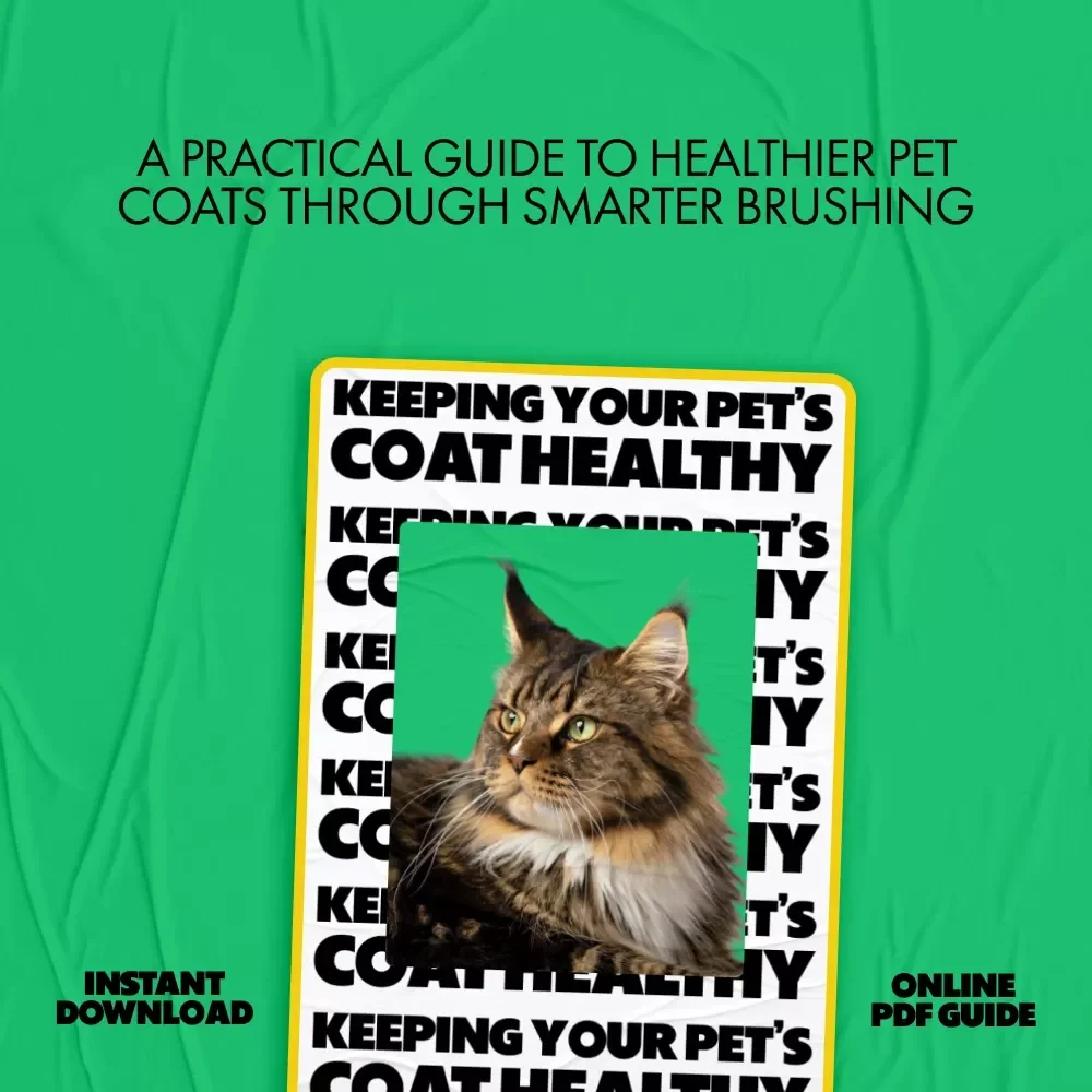 Keeping Your Pet’s Coat Healthy | Practical eBook Guide to the Best Brushing Routine for Pets, Dogs & Cats, Easy Grooming Care, Digital Download