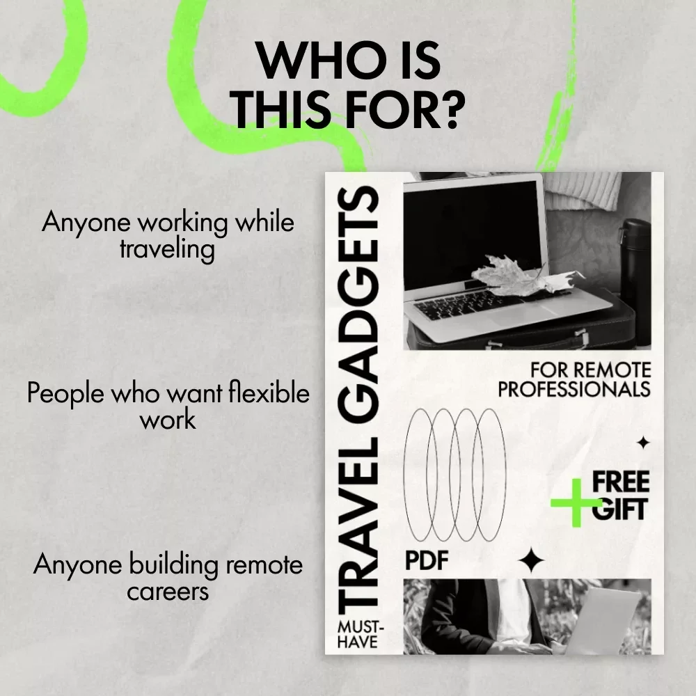 Must-Have Travel Gadgets for Remote Professionals | Ultimate Guide to Travel Gadgets for Remote Work, Digital Download for Digital Nomads & Location-Independent Careers