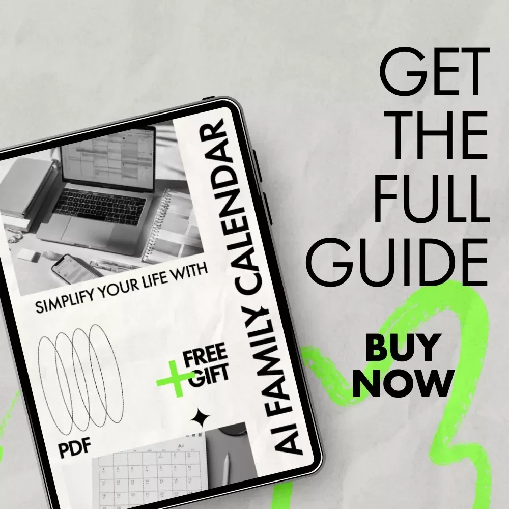 Simplify Your Life with AI Family Calendar – Practical eBook Guide on how to manage family calendar with ai for Busy Families