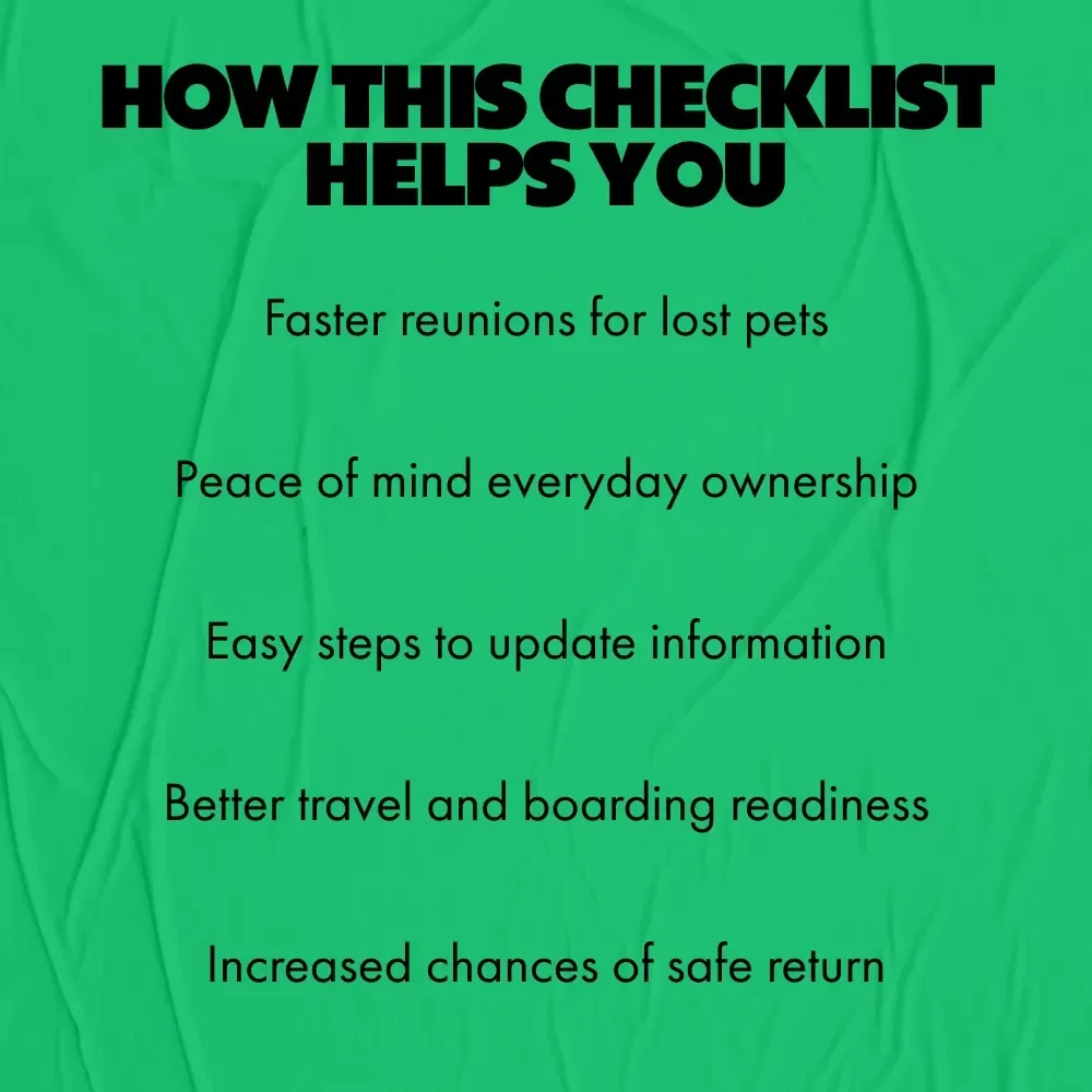 Paw-some Microchip Benefits | Pet Safety Digital Guide TYPE | Smart Checklist for Understanding Microchip Pet Benefits