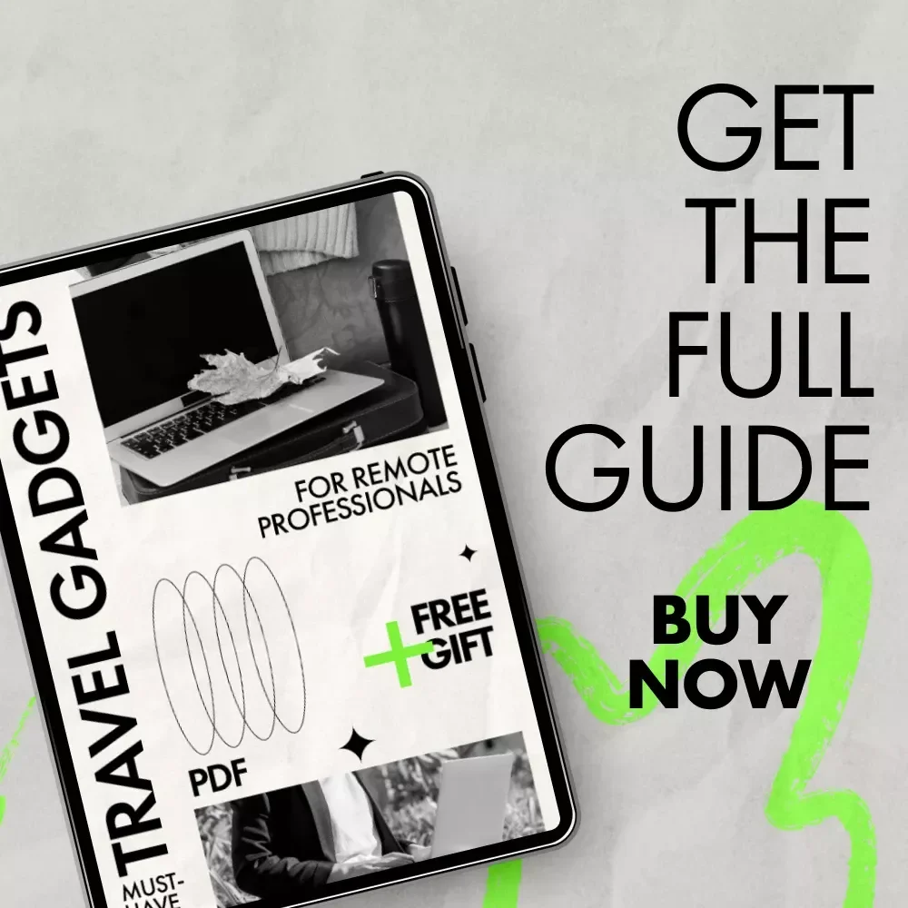 Must-Have Travel Gadgets for Remote Professionals | Ultimate Guide to Travel Gadgets for Remote Work, Digital Download for Digital Nomads & Location-Independent Careers