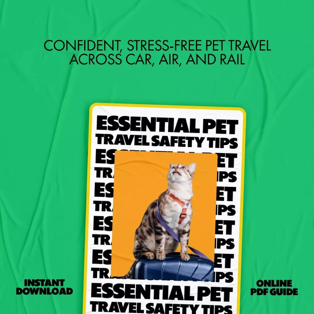 Essential Pet Travel Safety Tips | Digital eBook Guide for Stress-Free Trips with Pets