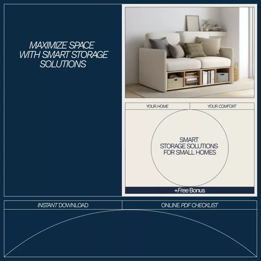 Smart Storage Solutions for Small Homes | Printable Checklist to Maximize Space & Discover What Storage Solutions Work for Small Homes