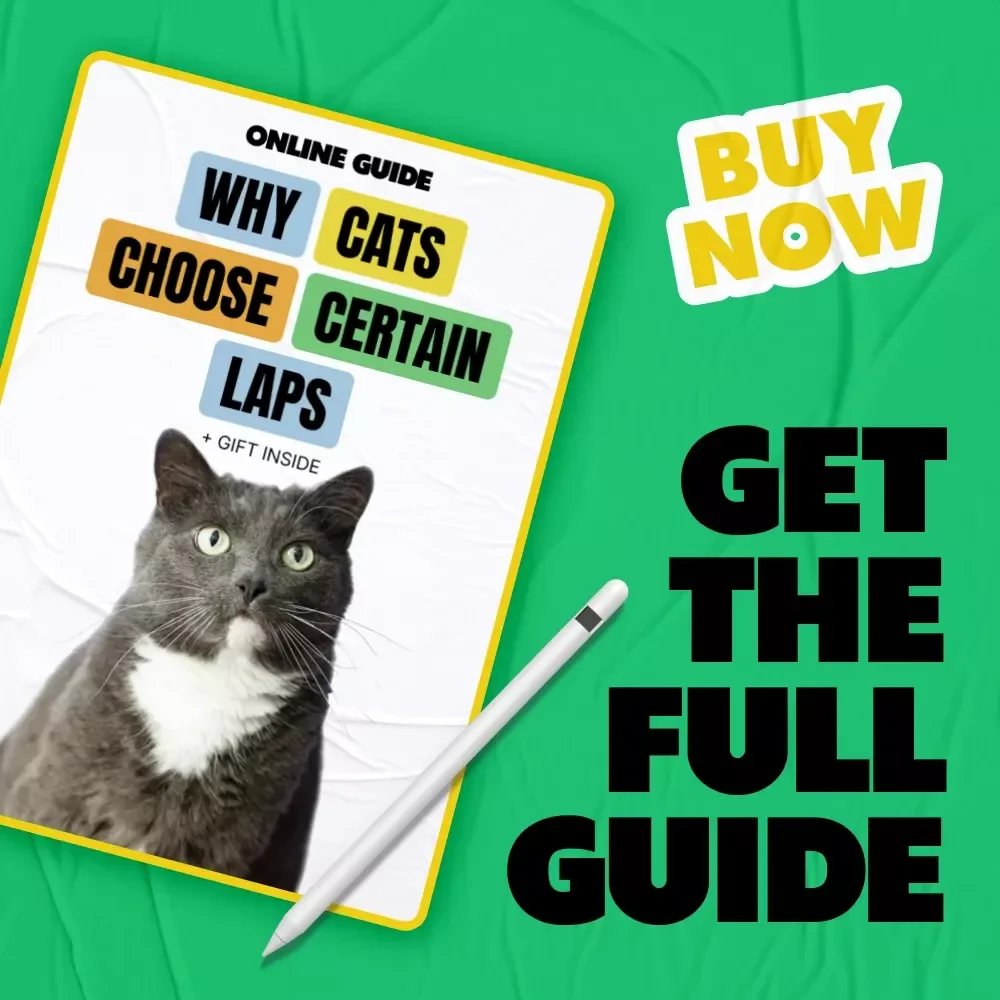 Why Cats Choose Certain Laps – A Cozy Cat Behavior Guide | Cat Lap Preference Explained | Digital Download for Curious Cat Parents