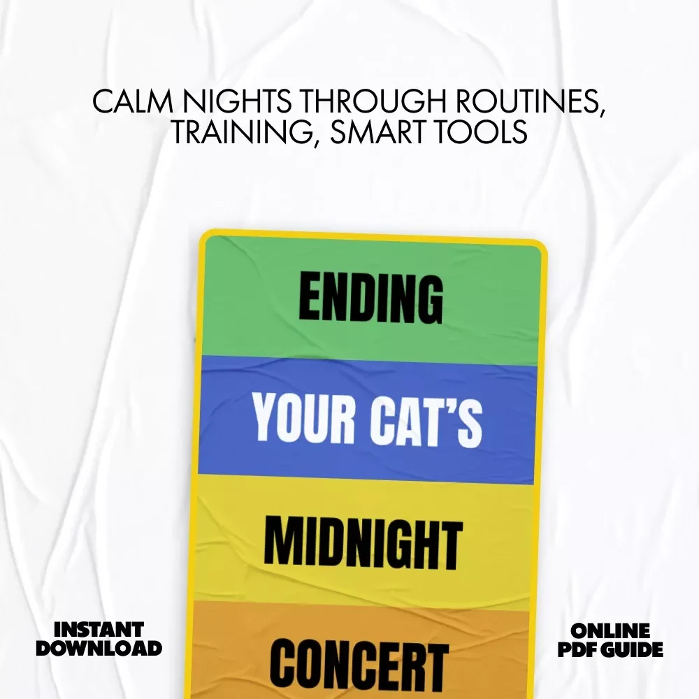 Ending Your Cat’s Midnight Concert | How to Stop Cat Meowing at Night Guide for Better Sleep & Happier Cats