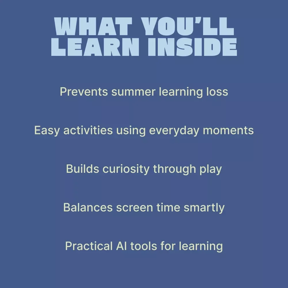 Brain Boost Summer – Digital Learning Guide for Parents & Educators | What to Do for Summer Learning Loss