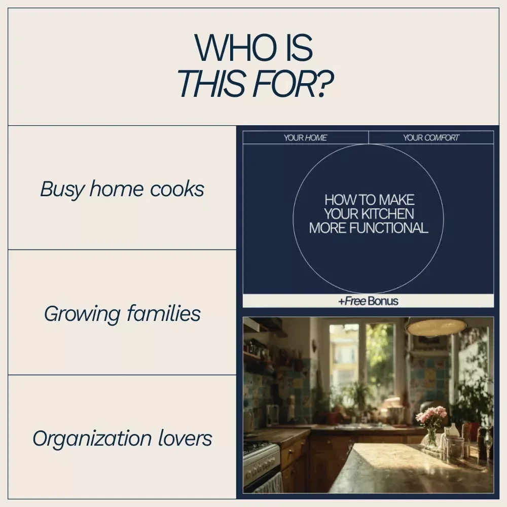 How to Make Your Kitchen More Functional – Practical eBook Guide on how to make kitchen more functional, Smart Layouts, Storage Solutions, and AI-Powered Kitchen Optimization