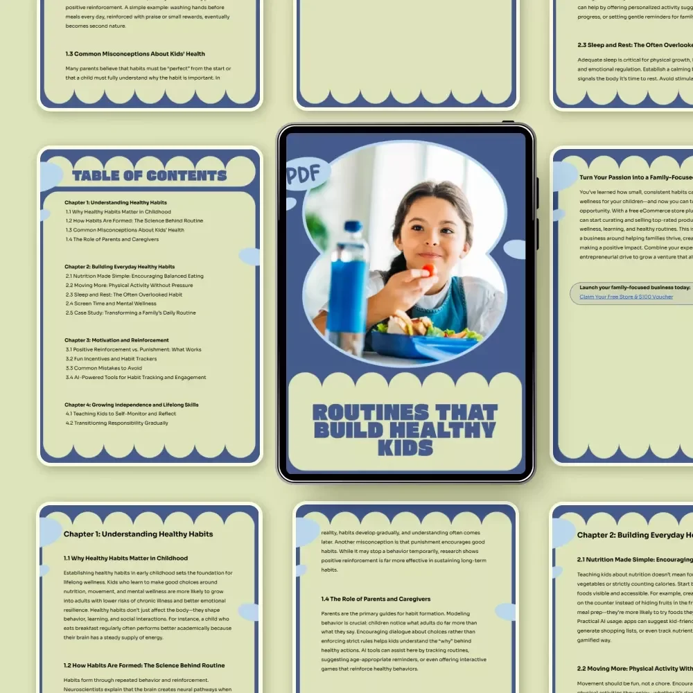 Routines That Build Healthy Kids – A Practical Parenting Guide on how to teach kids healthy habits Through Simple Daily Routines