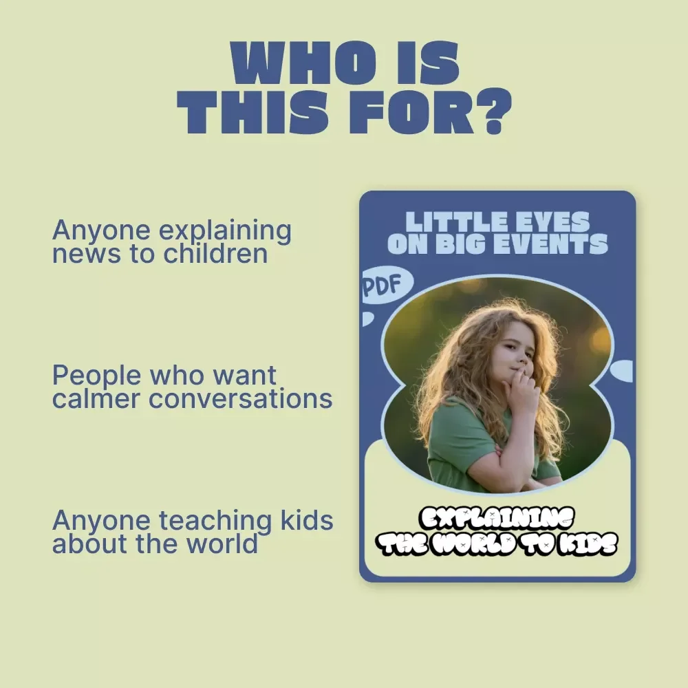 Little Eyes on Big Events: Explaining the World to Kids | eBook Guide for Parents & Educators on How to ExplainE World Events to Kids