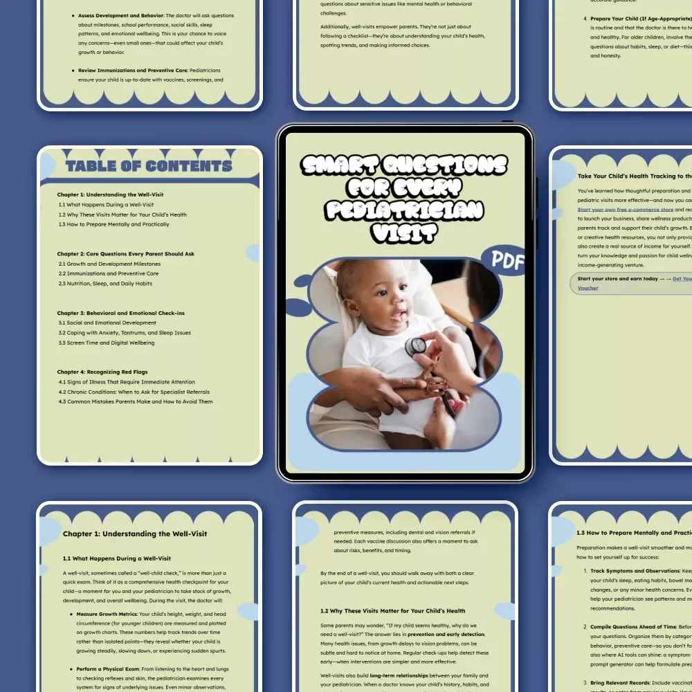Smart Questions for Every Pediatrician Visit – Practical eBook with Questions to Ask Pediatrician at Well Visit for Confident, Prepared Parents