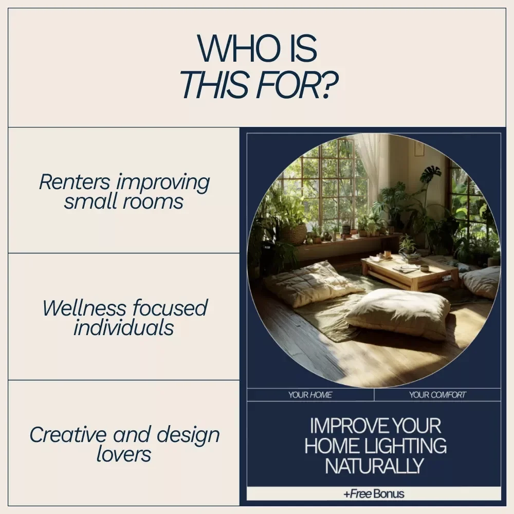 Improve Your Home Lighting Naturally | A Practical eBook Guide on How to Improve Home Lighting Naturally for Brighter, Healthier Spaces