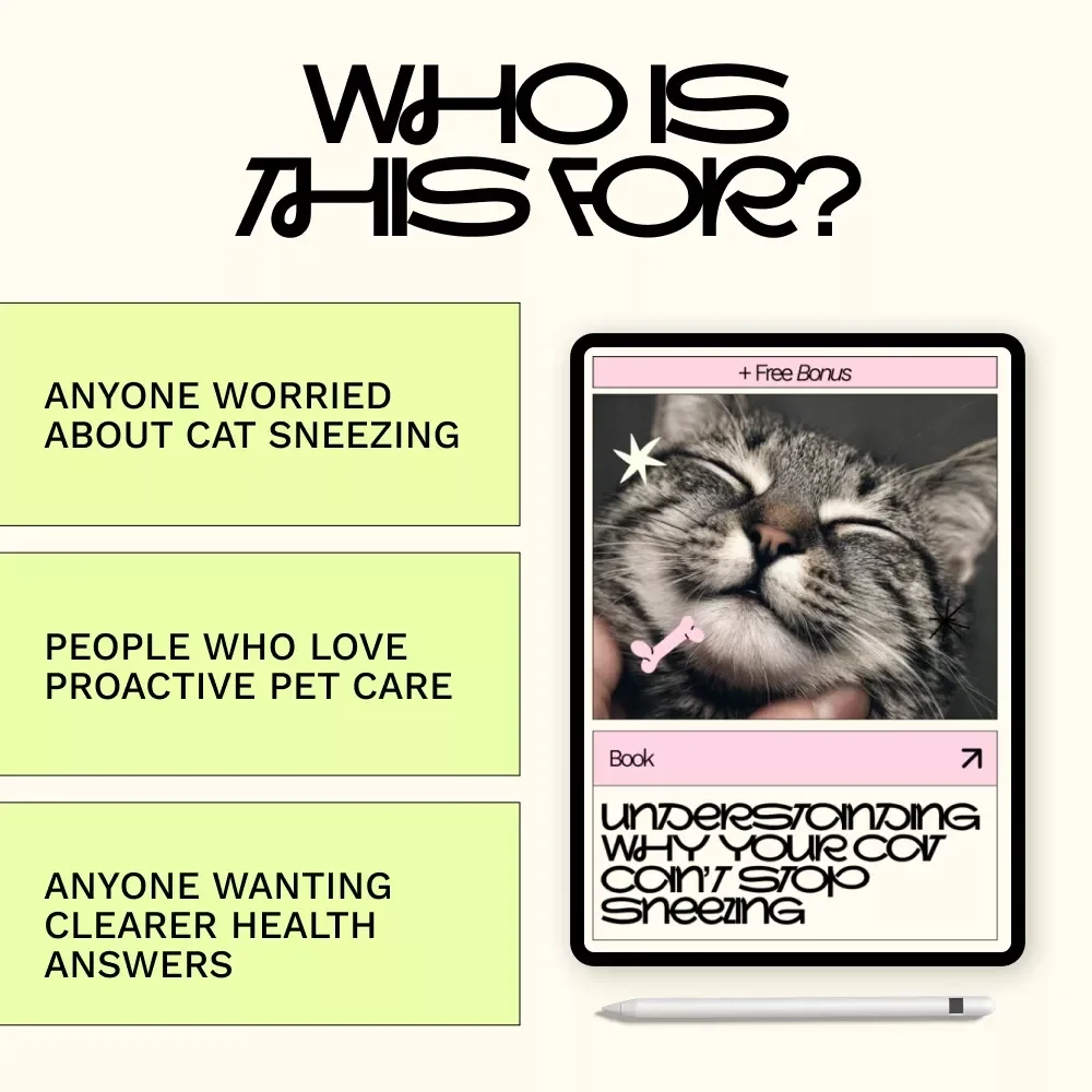 Understanding Why Your Cat Can’t Stop Sneezing – Complete eBook Guide to Cat Sneezing Frequently Causes, Symptoms, and At-Home Solutions