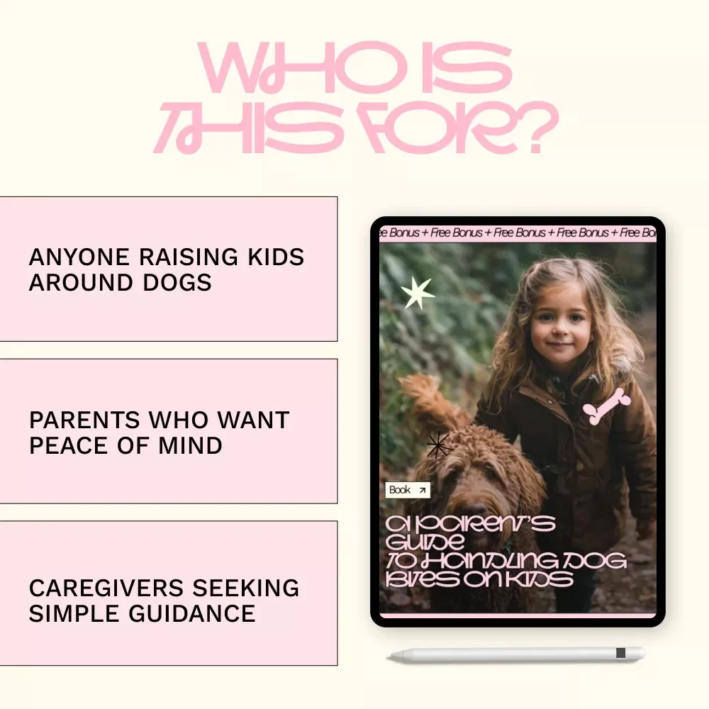 A Parent’s Guide to Handling Dog Bites on Kids | Digital eBook for Families | Dog Safety Education, Child Protection & dog biting kids how to handle Guide