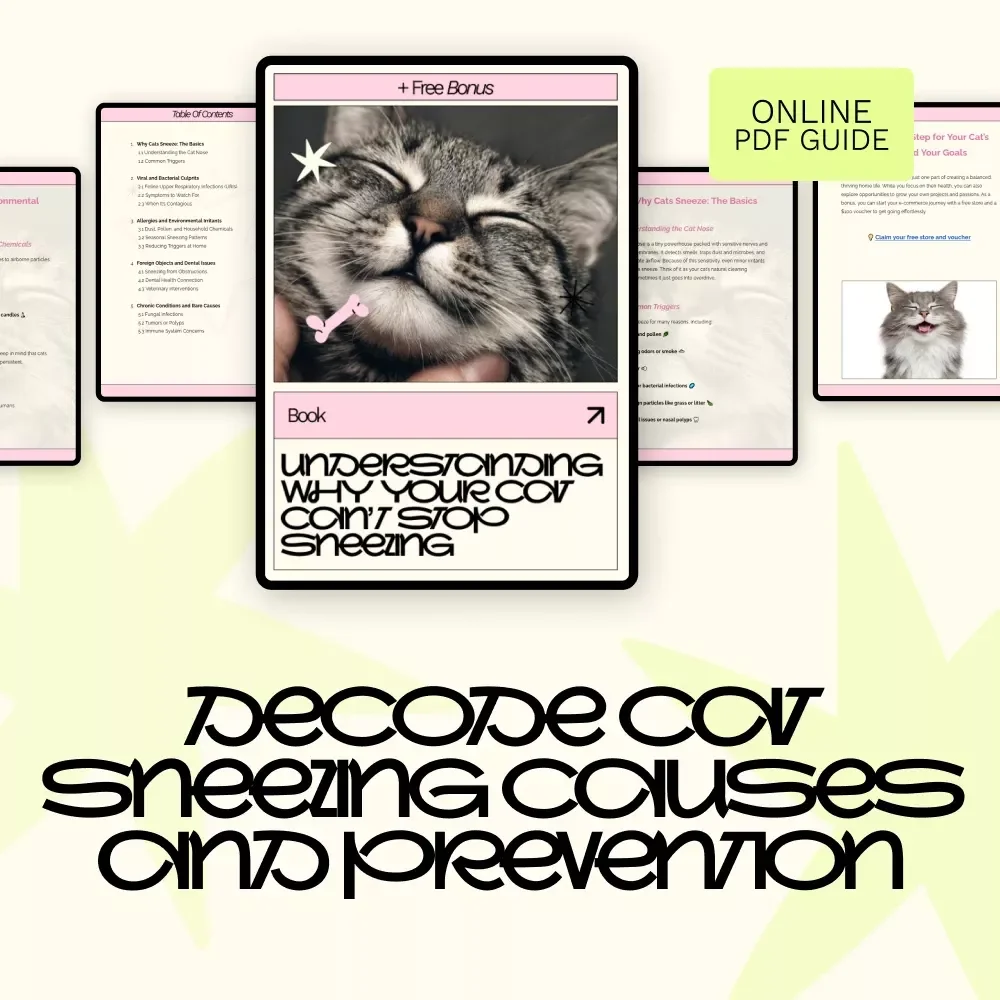 Understanding Why Your Cat Can’t Stop Sneezing – Complete eBook Guide to Cat Sneezing Frequently Causes, Symptoms, and At-Home Solutions