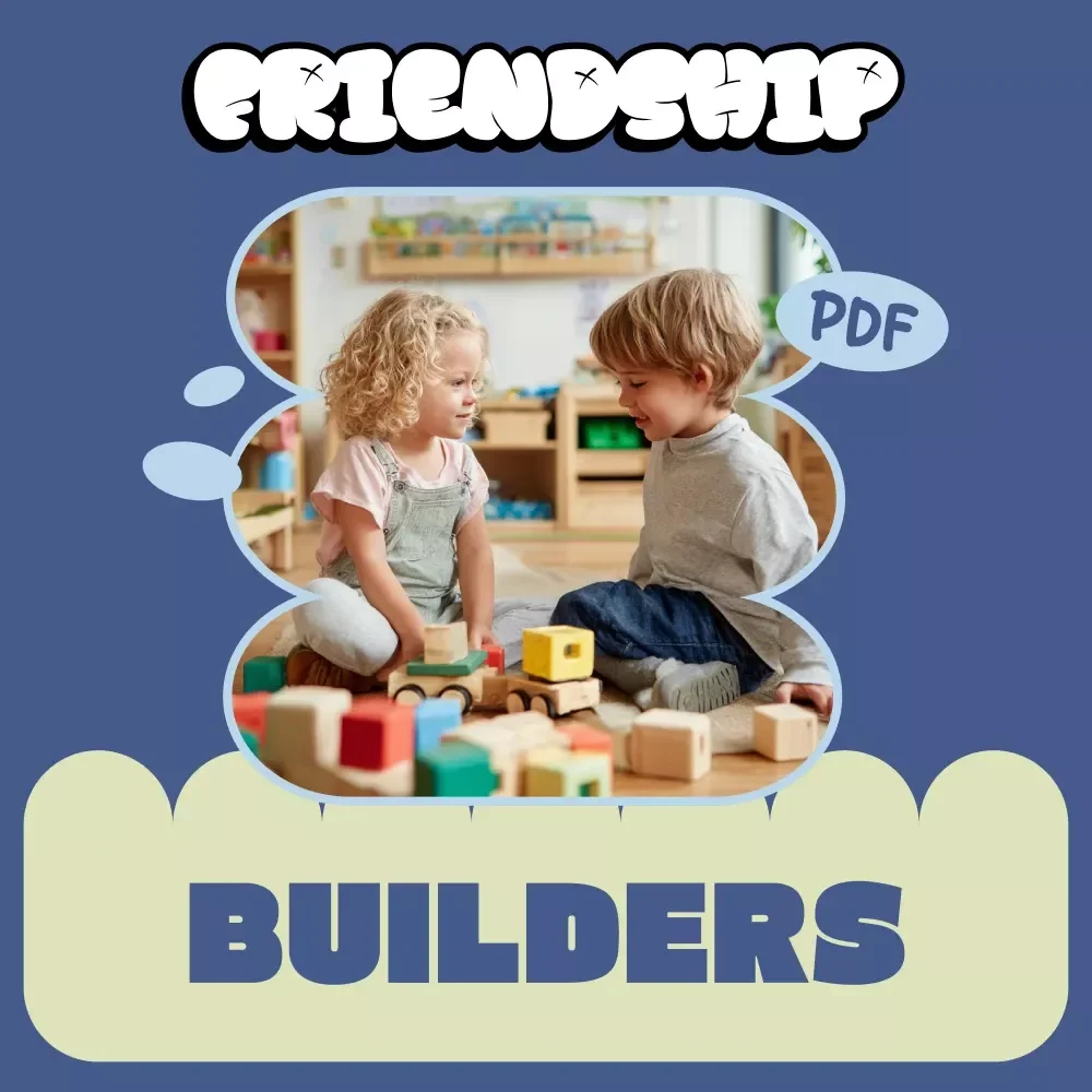 Friendship Builders: Social Skills for Preschoolers | Parent & Teacher Guide on how to support social skills in preschoolers | Digital Download