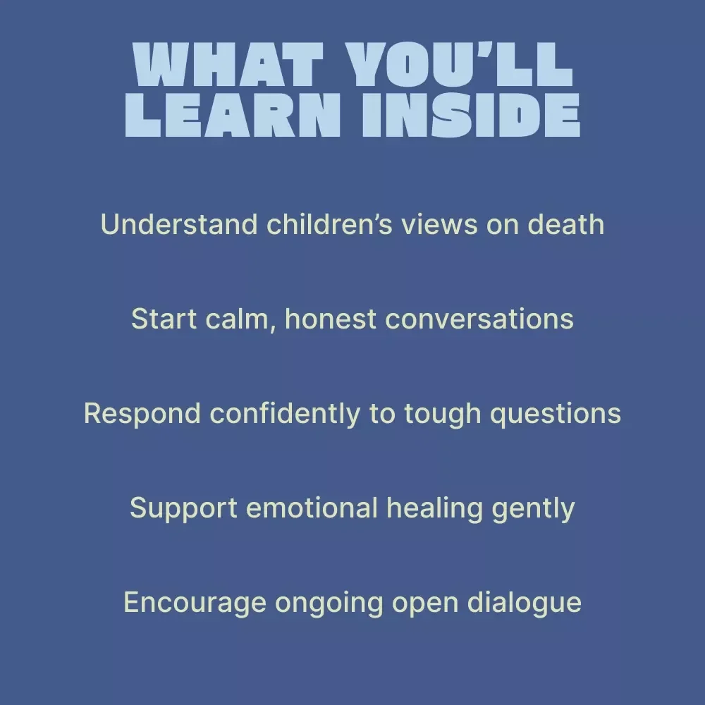 Helping Children Understand Life and Loss – A Gentle Parent Guide on how to talk to kids about death | Digital Download