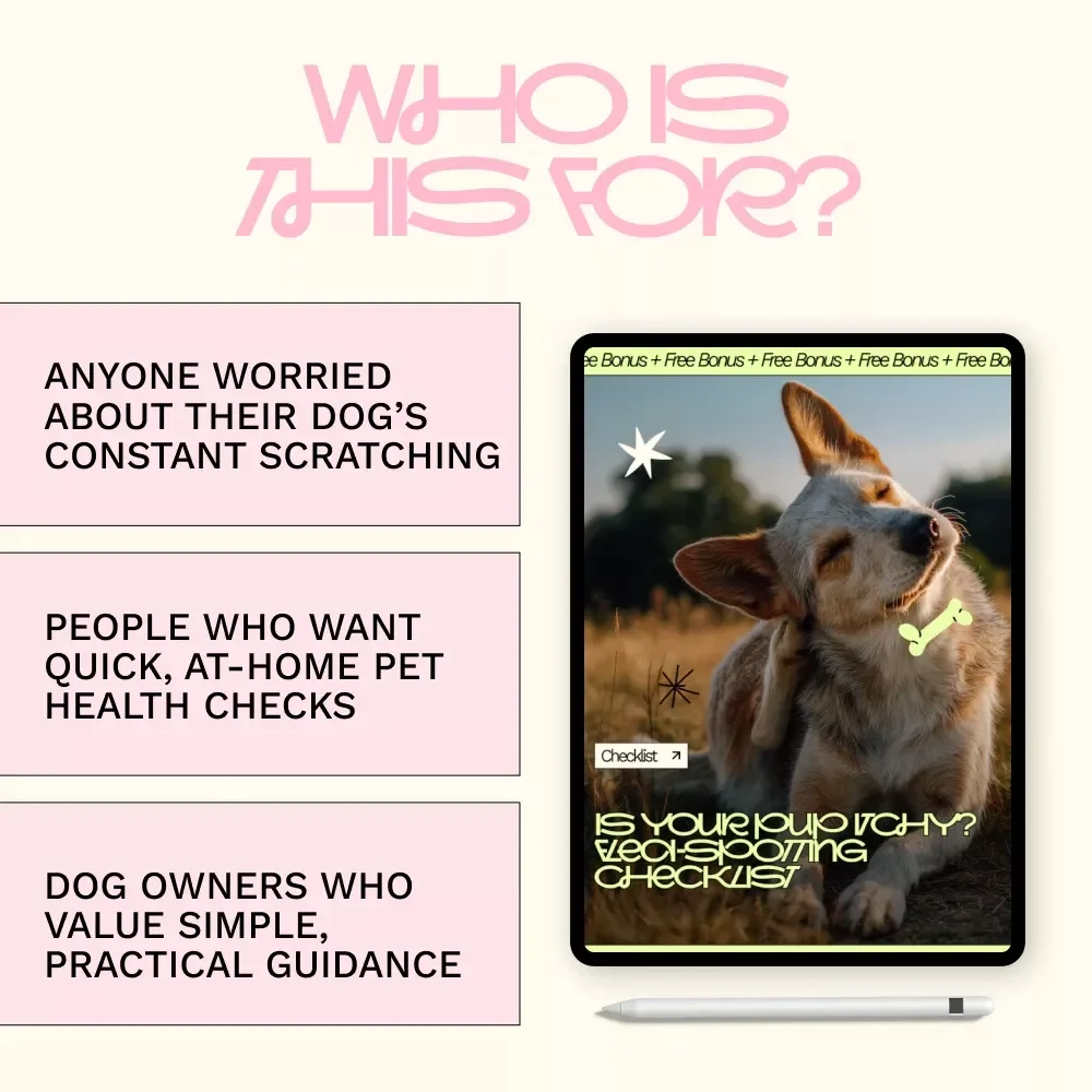 Is Your Pup Itchy? Flea-Spotting Checklist | Easy At-Home Dog Flea Detection Guide | Printable Pet Care eBook