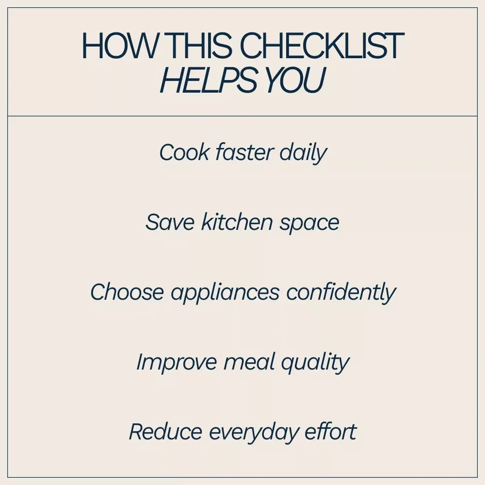 Essential Kitchen Appliances for Every Home – Printable Checklist for Choosing the Right Kitchen Tools | Smart Home Setup Guide for Beginners & Upgrades